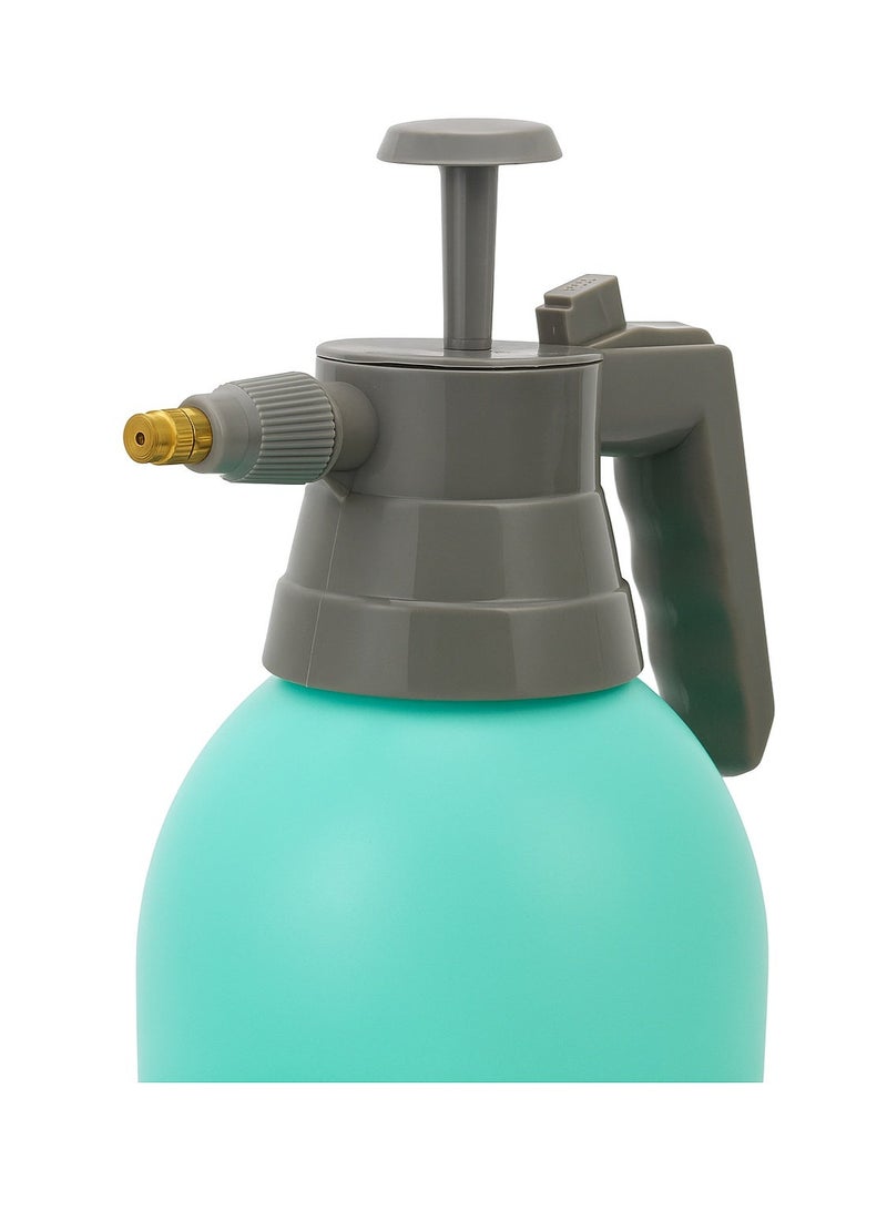 Garden Pressure Sprayer – 3-Liter Capacity, Hand Pump Operated, Multi-Purpose for Plant Watering. Features an adjustable nozzle for versatile spray patterns and a safety pressure release valve. Turquoise (Large). - Image 2